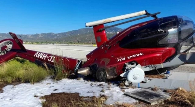 Yunanistan'da Türk şirkete ait helikopter düştü