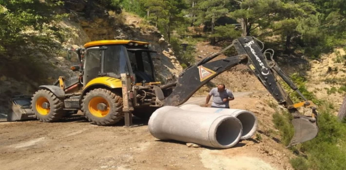 Alanya Taşatan grup yolunda bakım onarım