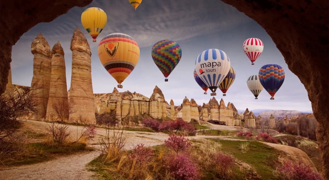 Kapadokya'da sıcak hava balon turları hafta sonuna ertelendi