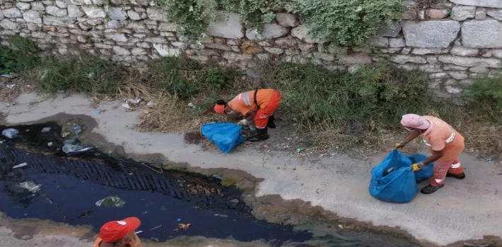 Milas’ta dere temizlikleri sürüyor