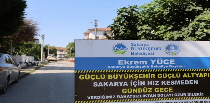 Sakarya’da Erenler’in altyapı projesi hızlı başladı