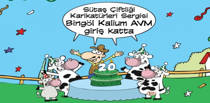 ’Sütaş Çiftliği Karikatürleri’ Bingöl’de sergileniyor