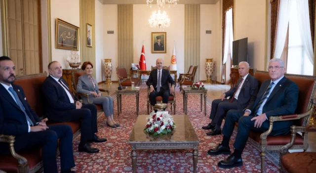 TBMM Başkanı Kurtulmuş, İYİ Parti Genel Başkanı Akşener ile görüştü