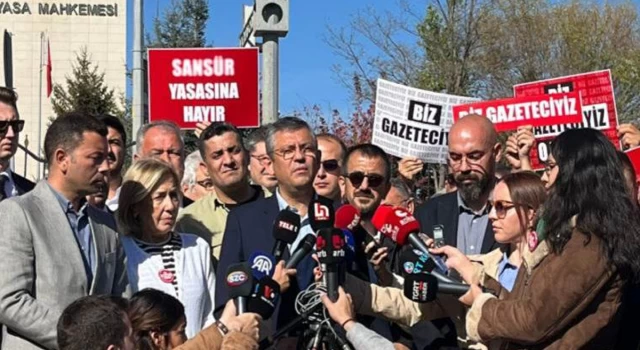 CHP lideri Özel'den 'sansür yasası' çıkışı: AYM önünde konuştu!