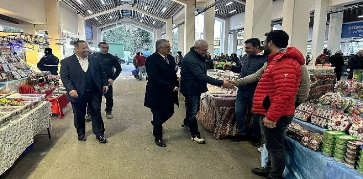 Başkan Topaloğlu’ndan Pazar ziyareti