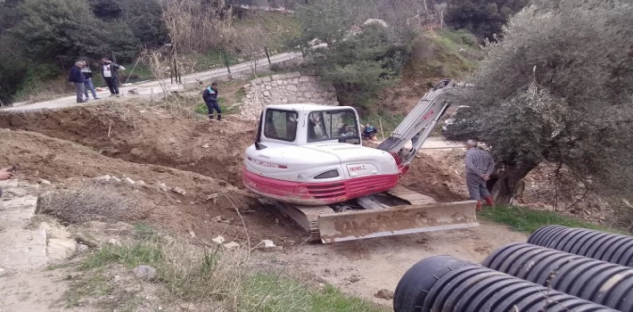 Bozkır Mahallesi’nde taşkın riskine karşı çifte önlem