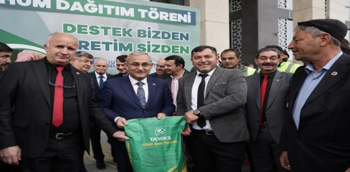 Kütahyalı çiftçilere 30 ton tohum desteği