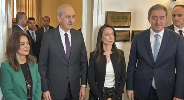 Anayasa turuna çıkan Kurtulmuş'tan DEM Parti'ye ziyaret