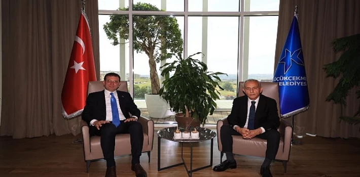 Ekrem İmamoğlu, Küçükçekmece Belediye Başkanı Kemal Çebi’ye tebrik ziyaretinde bulundu