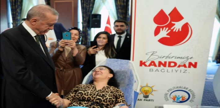 Erdoğan’dan kan bağışçılarına ziyaret