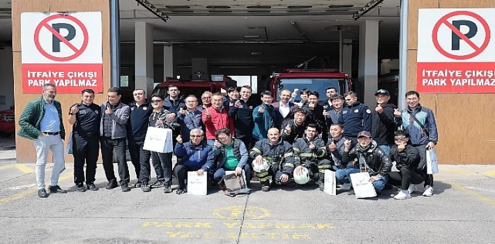 Güney Kore’nin Changwon şehrinin itfaiye teşkilatından oluşan bir heyet Nevşehir Belediyesi İtfaiye Müdürlüğü’nü ziyaret ederek incelemelerde bulundu