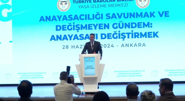 Türkiye Barolar Birliği Başkanı Sağkan: Bir anayasanın tartışılabileceği bir zeminden o toplumsal uzlaşı zemininden çok uzaktayız