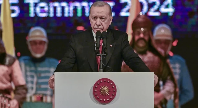 15 Temmuz Demokrasi ve Milli Birlik Günü'nde Cumhurbaşkanı Erdoğan'ın Konuşması