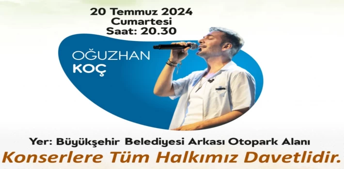 26. Kayısı Festivali’nde Oğuzhan Koç sahne alacak