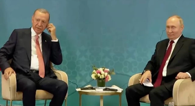 Astana'da Cumhurbaşkanı Erdoğan, Rusya Devlet Başkanı Putin ile görüştü