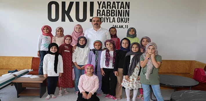 Başkan Altay Ladik’te Yapımında Sona Gelinen Düğün Salonu’nu İnceledi, Bilgehane Öğrencileriyle Buluştu