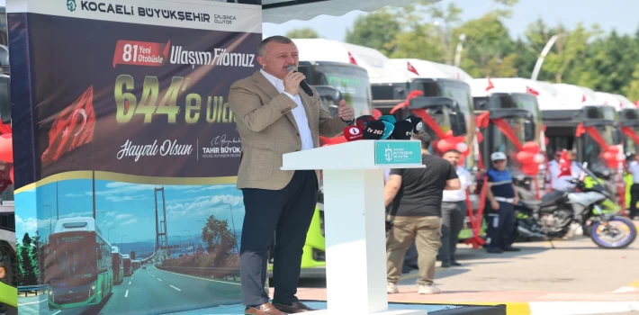 Kocaeli’de 50 yeni otobüs hizmete alındı