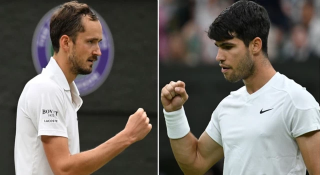 Wimbledon'da Alcaraz ve Medvedev yarı finalde karşılaşacak!