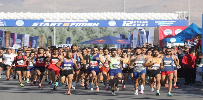 4’ncü Kayseri Yarı Maratonu halk koşusunda kayıt zamanı