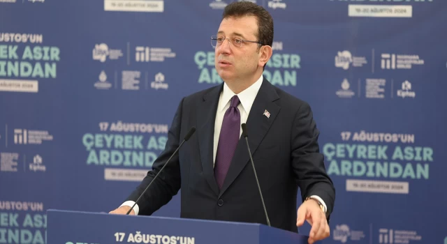 Ekrem İmamoğlu: Biliyoruz ve yaşıyoruz ki, İstanbul - Marmara Bölgesi hala büyük bir tehdit altındadır