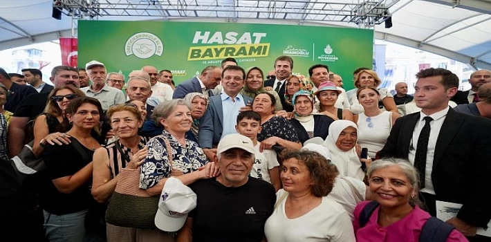 İBB Başkanı Ekrem İmamoğlu, Çatalca’da düzenlenen &apos;Hasat Bayramı’nda konuştu