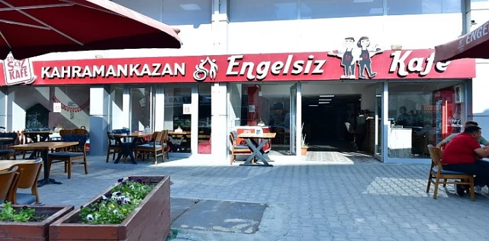 Kahramankazan’da Engeller ”Engelsiz Kafe”de Aşılıyor