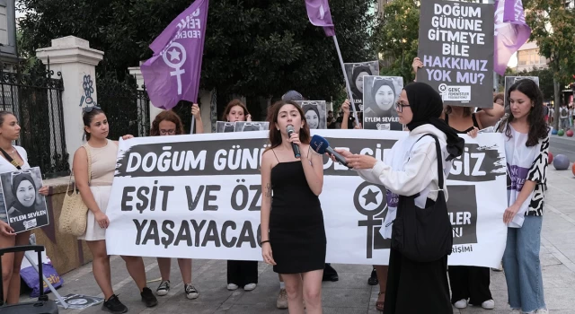 Sadece doğum gününe gitmek istemişti: Babası tarafından katledilen Eylem Sevilen için Kadıköy’de eylem