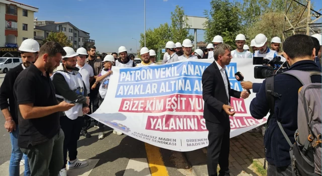 Fernas Madencilik önünde protesto gerçekleştirmek isteyen işçilere gözaltı!