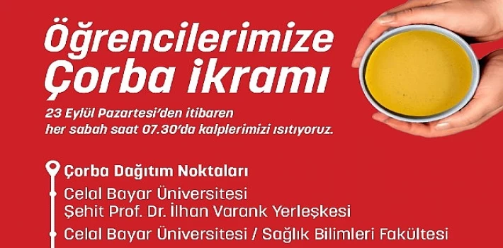 Öğrencilerin Günaydın Çorbası Büyükşehir’den