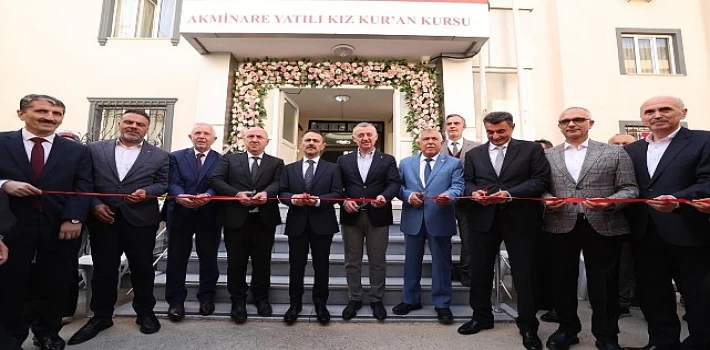 Akminare Yatılı Kız Kuran Kursu açılışına katılan Büyükakın; Güzel gönüllü insanlar güzel hizmetlere vesile olur