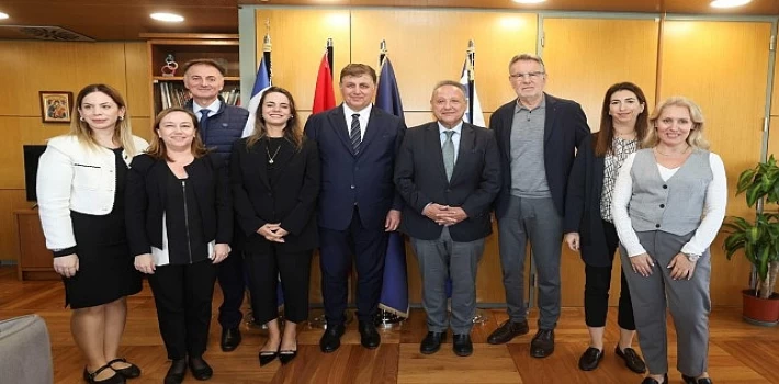 Başkan Tugay Selanik’te “İzmir ile Selanik arasında deniz ve hava ulaşımı için çalışacağız”