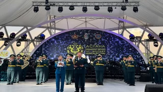 Kazakistan’da ilk kez düzenlenen ”Uluslararası Askeri Bandoların Festivali” başladı