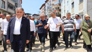 İçişleri Bakanı Yerlikaya, selden etkilenen Zonguldak’ta