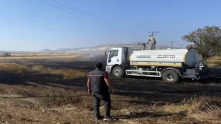 Burdur’da yaklaşık 30 dönüm tahıl ekili alan yandı