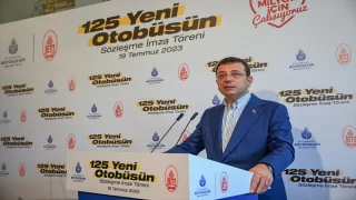 İBB’ye alınacak 125 otobüsün sözleşme imza töreni yapıldı