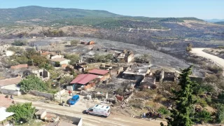 Manisa Saruhanlı’daki orman yangınını söndürme çalışmaları ikinci gününde sürüyor