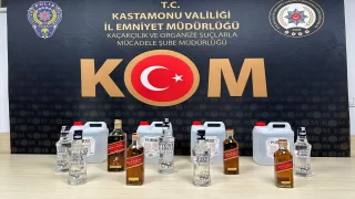 Kastamonu’da düzenlenen kaçak içki ve tütün operasyonlarında 2 kişi gözaltına alındı