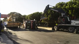 Aydın’da itfaiye aracıyla otomobilin çarpışması sonucu 7 kişi yaralandı