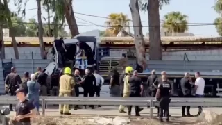 Tel Aviv yakınında kamyonla ezme girişimi 