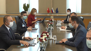 Bakan Çavuşoğlu, Slovenya Dışişleri Bakanı Logar ile görüştü