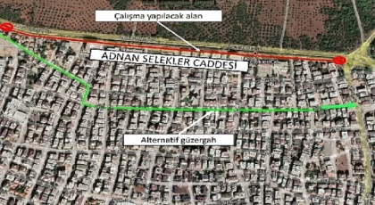 Adnan Selekler Caddesi beş gün trafiğe kapalı