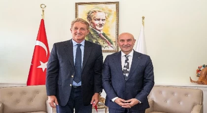 Başkan Soyer ABD Büyükelçisi Jeffry Flake’i ağırladı