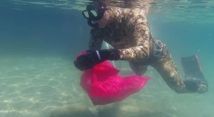 Bodrum Belediyesi’nden deniz dibi temizliği 