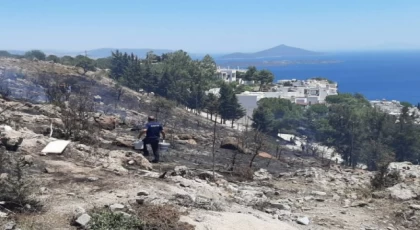 Bodrum’daki peşi sıra yangınlar destek ekipleriyle kontrol altında