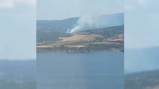 Çanakkale'deki orman yangını söndürüldü: 1 dönüm alan zarar gördü