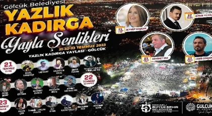 Gölcük Belediyesi Yazlık Kadırga Şenliği 21-22-23 Temmuz’da