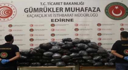 Kapıkule’de 133 kg esrar yakalandı