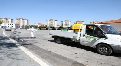 Kayseri Melikgazi’de mahallere ilaçlama