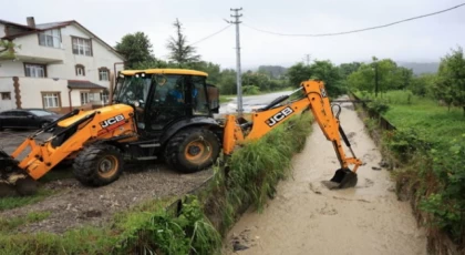 Kuvvetli yağışa Sakarya Büyükşehir’den anında müdahale