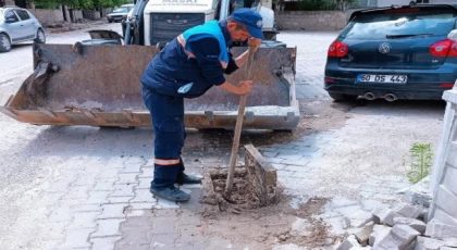 Manisa Kırkağaç’ta taşkınlara karşı ızgara temizliği